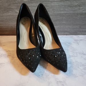 Sam Edelman Circus Black, Suede, Closed-toe Heels